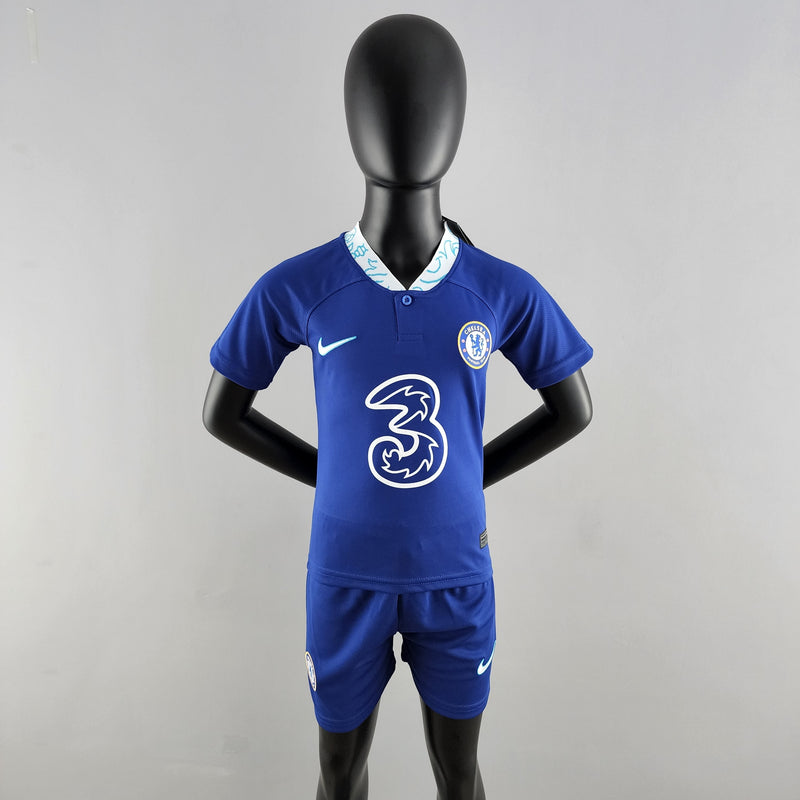 Kit Infantil Chelsea Titular 22/23 - KARIOCA MULTIMARCAS