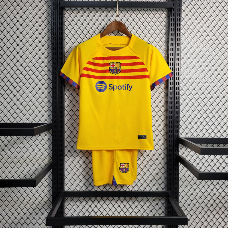 Kit Infantil Barcelona Quarta Camisa 23/24 - KARIOCA MULTIMARCAS