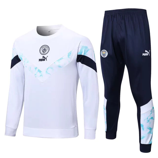 Conjunto de Treino do Manchester City 22/23 Branco - KARIOCA MULTIMARCAS