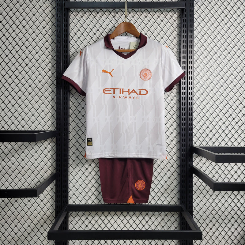 Kit Infantil Manchester City Away 23/24 - KARIOCA MULTIMARCAS