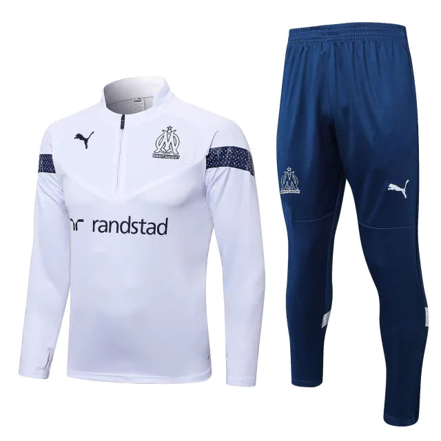 Conjunto de Treino Marseille 2023 Branco - KARIOCA MULTIMARCAS