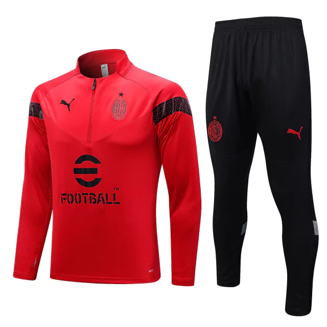 Conjunto de Treino Milan 2023 Vermelho - KARIOCA MULTIMARCAS