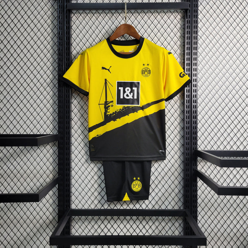 Kit Infantil Borussia Dortmund Home 23/24 - KARIOCA MULTIMARCAS