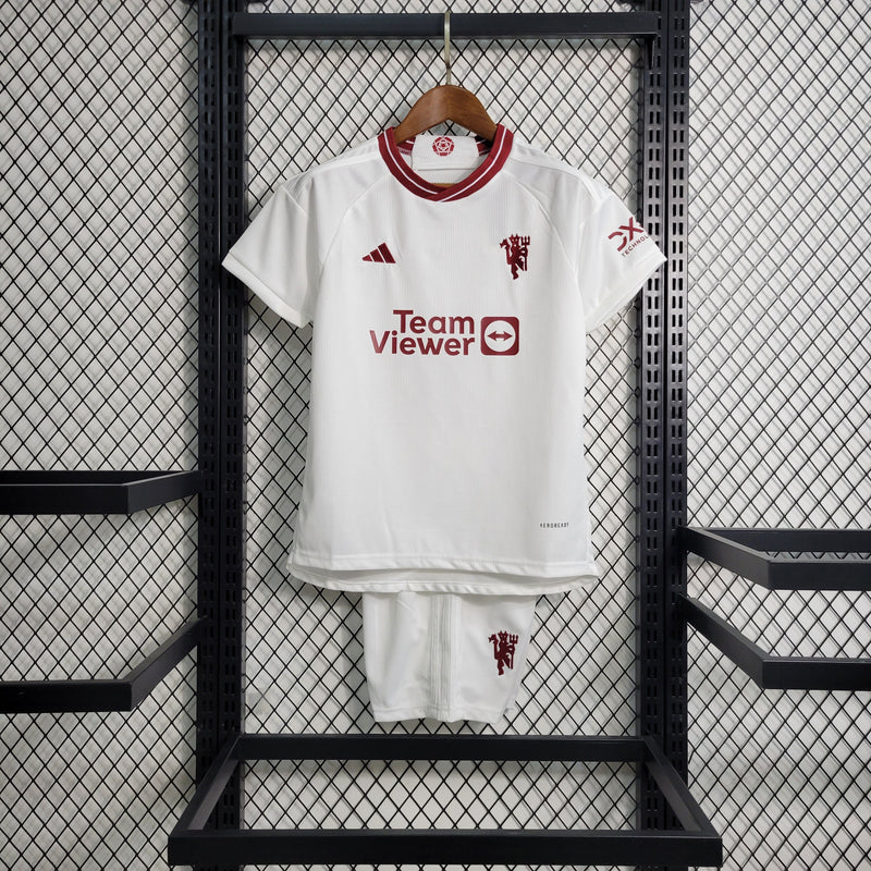 Kit Infantil Manchester United Away 23/24 - KARIOCA MULTIMARCAS