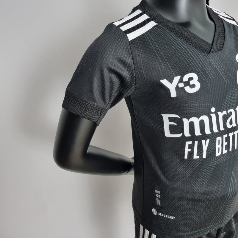 Kit Infantil Real Madrid Edição Especial Y3 Preta 22/23 - KARIOCA MULTIMARCAS